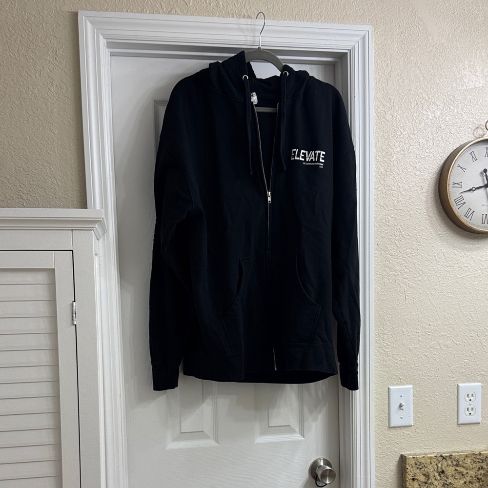 Black Zip-Up Hoodie
